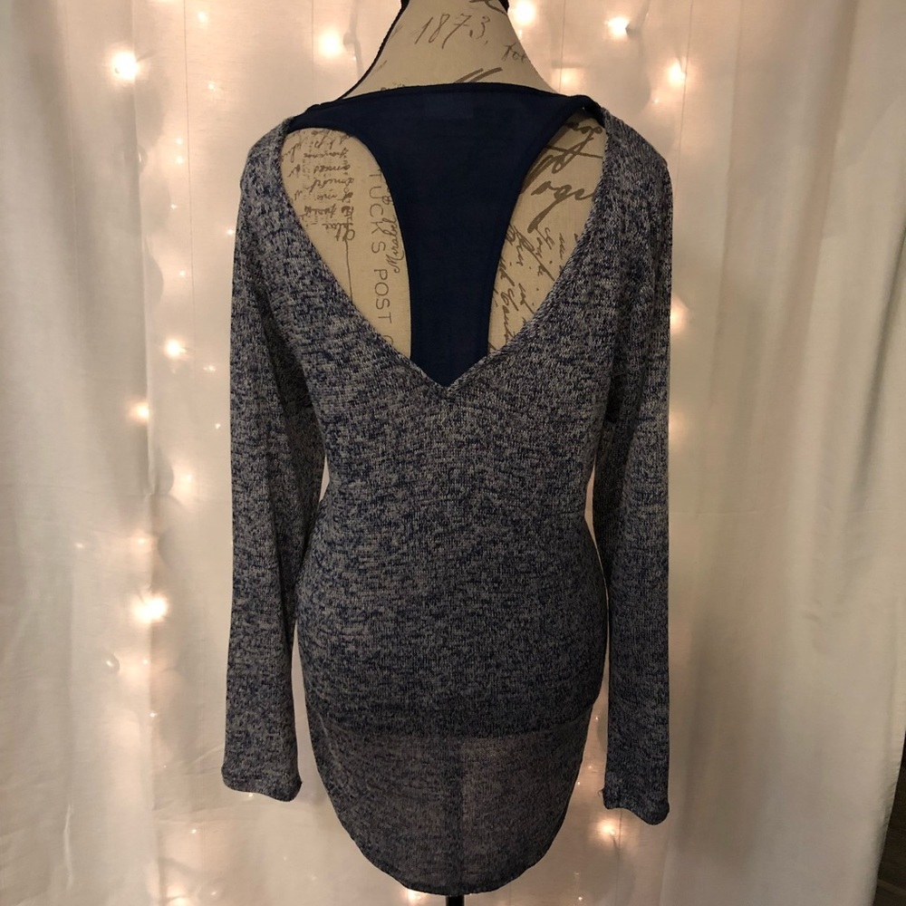 2[HIP] New! Long knitted blue sweater - Picture 2 of 8